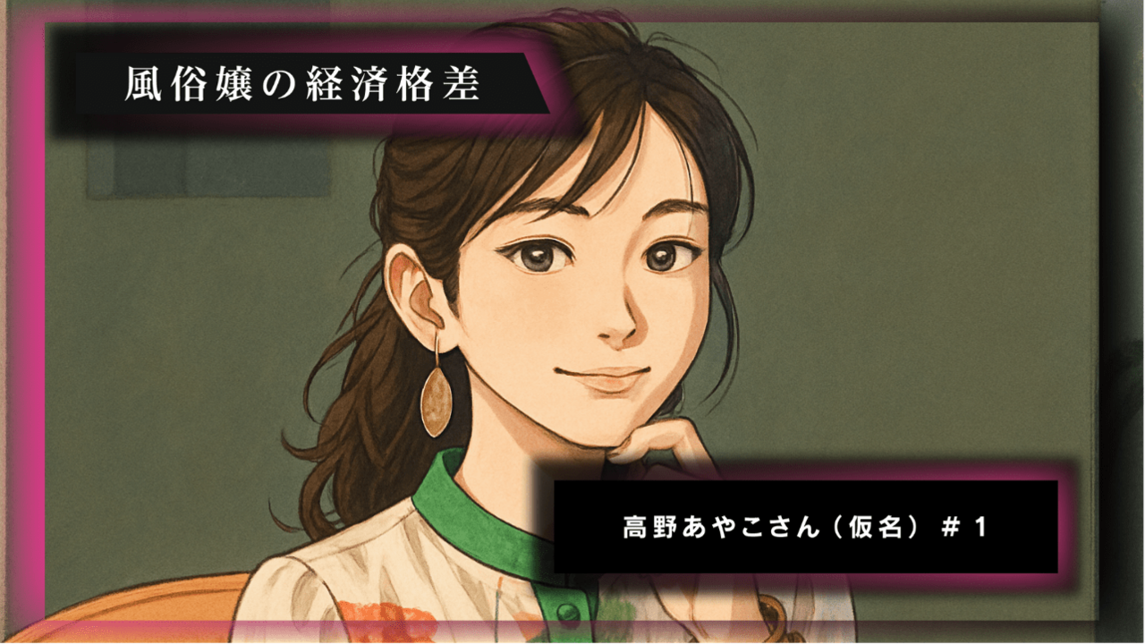 【風俗嬢の経済格差 第1回】高野あやこさん（仮名）＃1 が公開されました